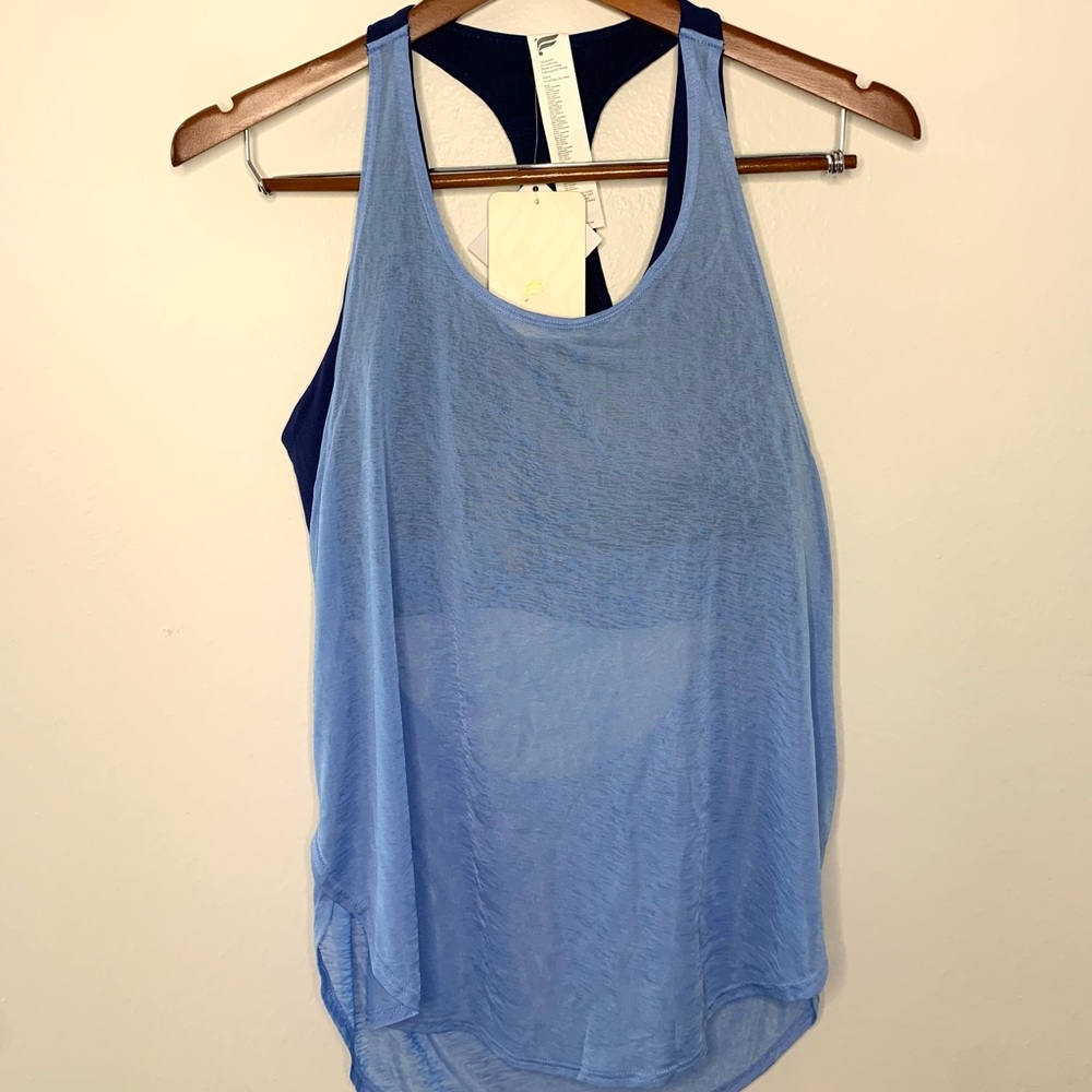 Fabletics tank with built in sports bra NWT
